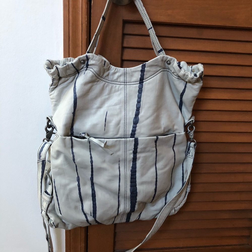Never worn soft leather foldover/ crossbody bag